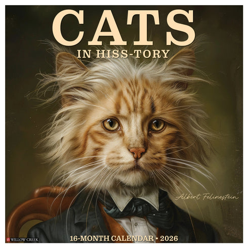 2026 CATS IN HISS-TORY WALL CALENDAR